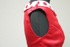 画像6: 赤色☆ポイント水玉ワンピース☆オールディーズ衣装♪XLサイズのみ (6)