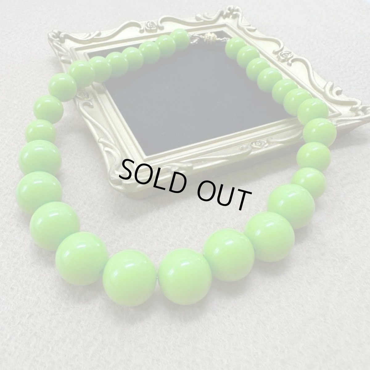 画像2: SpiceUp★Groovy オリジナルネックレス☆ライムグリーン☆50年代ファッション♪ (2)