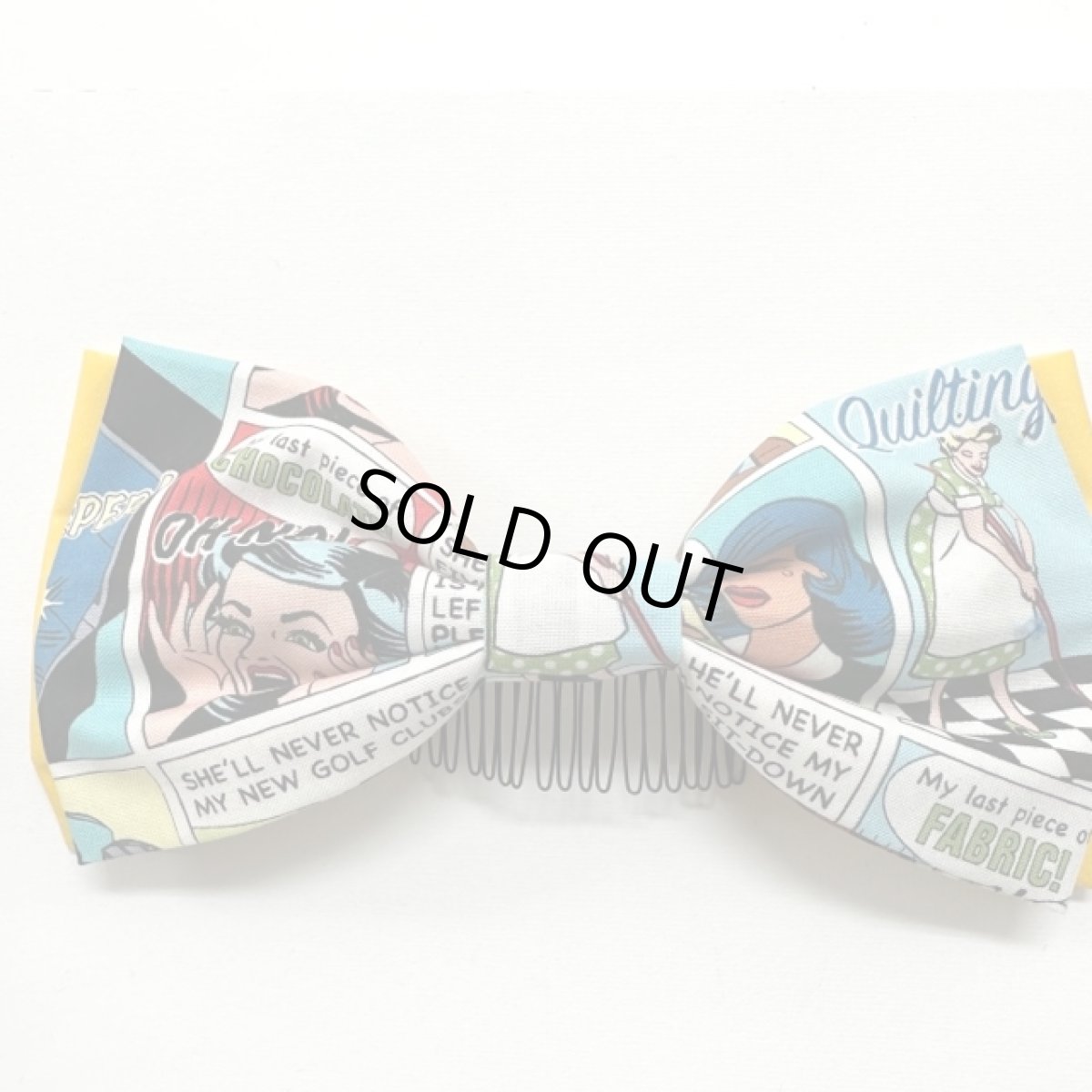 画像7: SpiceUp★Groovy×mut_s2コラボ！アメコミ柄サーキュラースカート☆共布ヘアリボン付き！イエロー　全３色 (7)