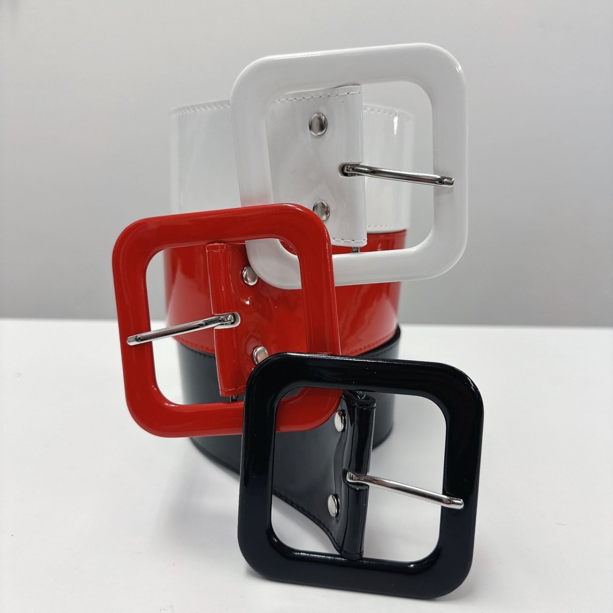 画像9: 6ｃｍ幅のエナメルベルト　オールディーズ衣装などに (9)