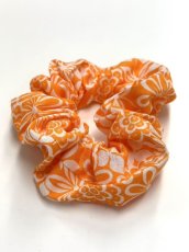 画像9: 【サンプル品】オレンジの花柄半袖サーキュラーワンピース♪   (9)