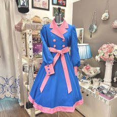 画像10: 【SpiceUp★Groovy】サーキュラー型コート【キャンディーブルー（L）】 (10)