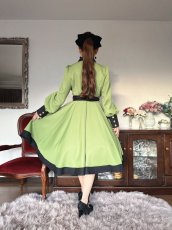 画像3: 【SpiceUp★Groovy】サーキュラー型コート【スプラウトグリーン（L）】 (3)