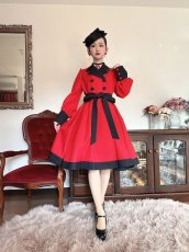 画像1: 【SpiceUp★Groovy】サーキュラー型コート【パッションレッド（M）】 (1)