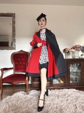 画像4: 【SpiceUp★Groovy】サーキュラー型コート【パッションレッド（M）】 (4)