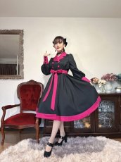 画像2: 【SpiceUp★Groovy】サーキュラー型コート【ショッキングブラック（L）】 (2)