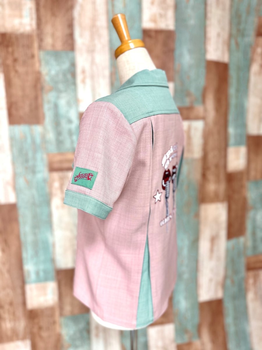 画像6: 【SpiceUp✶Groovy】レディースボーリングシャツ　マイクトリオ　レトロピンク (6)