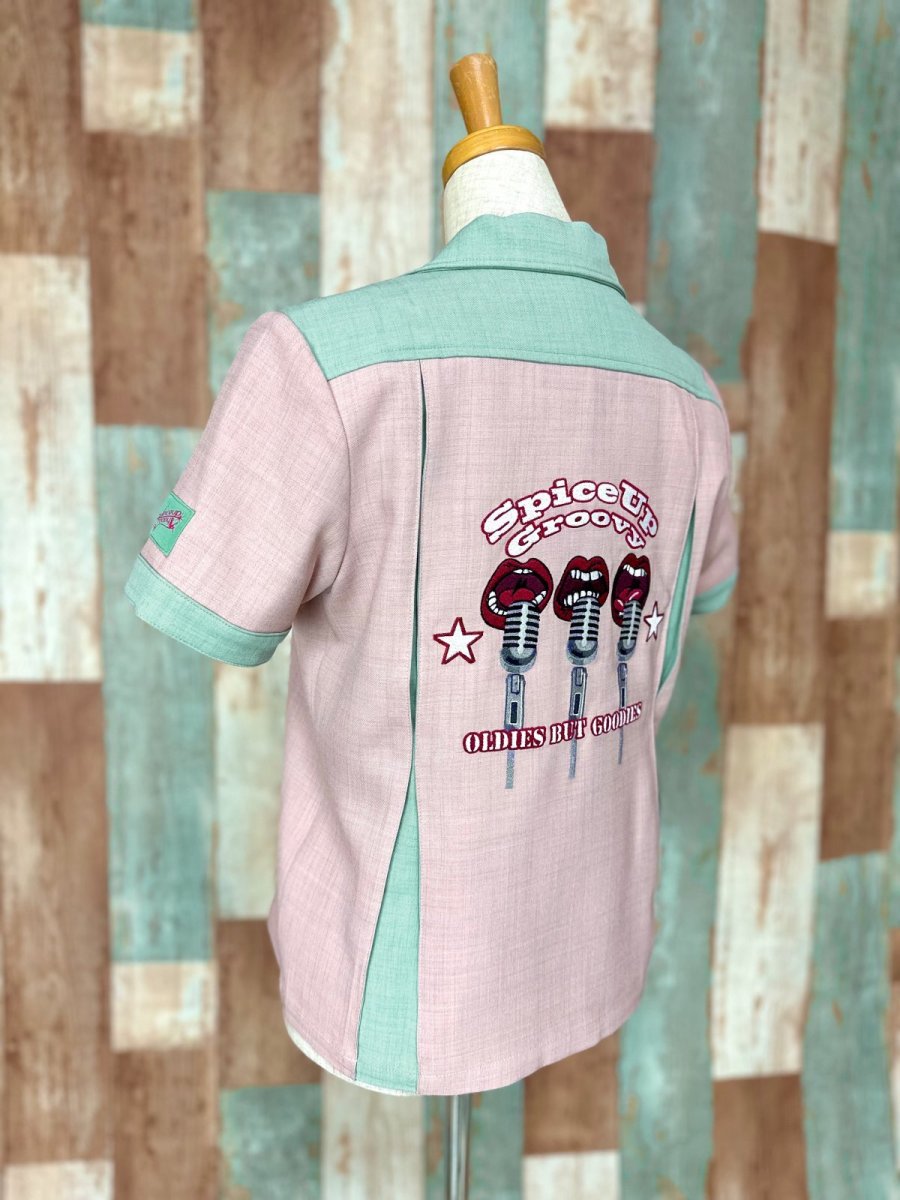 画像7: 【SpiceUp✶Groovy】レディースボーリングシャツ　マイクトリオ　レトロピンク (7)