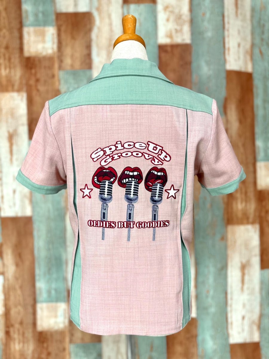 画像8: 【SpiceUp✶Groovy】レディースボーリングシャツ　マイクトリオ　レトロピンク (8)